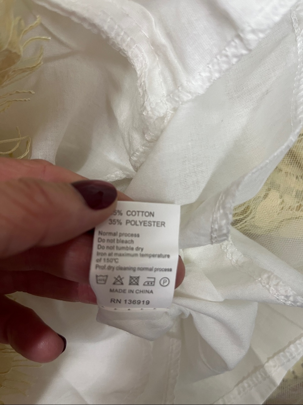 New with tags Trish Scully girl's delicate Lace Puff Sleeve Dress - Cream Size 3 - Picture 6 of 6